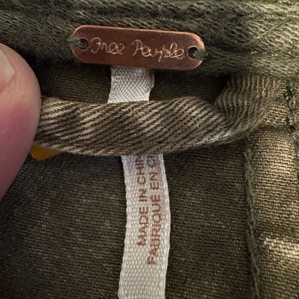 Free People Olive Green Asymmetrical Moto Jacket - Picture 3 of 10